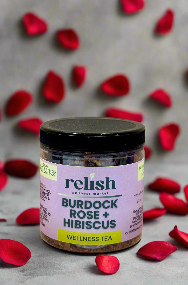 Burdock Rose Hibiscus Tea
