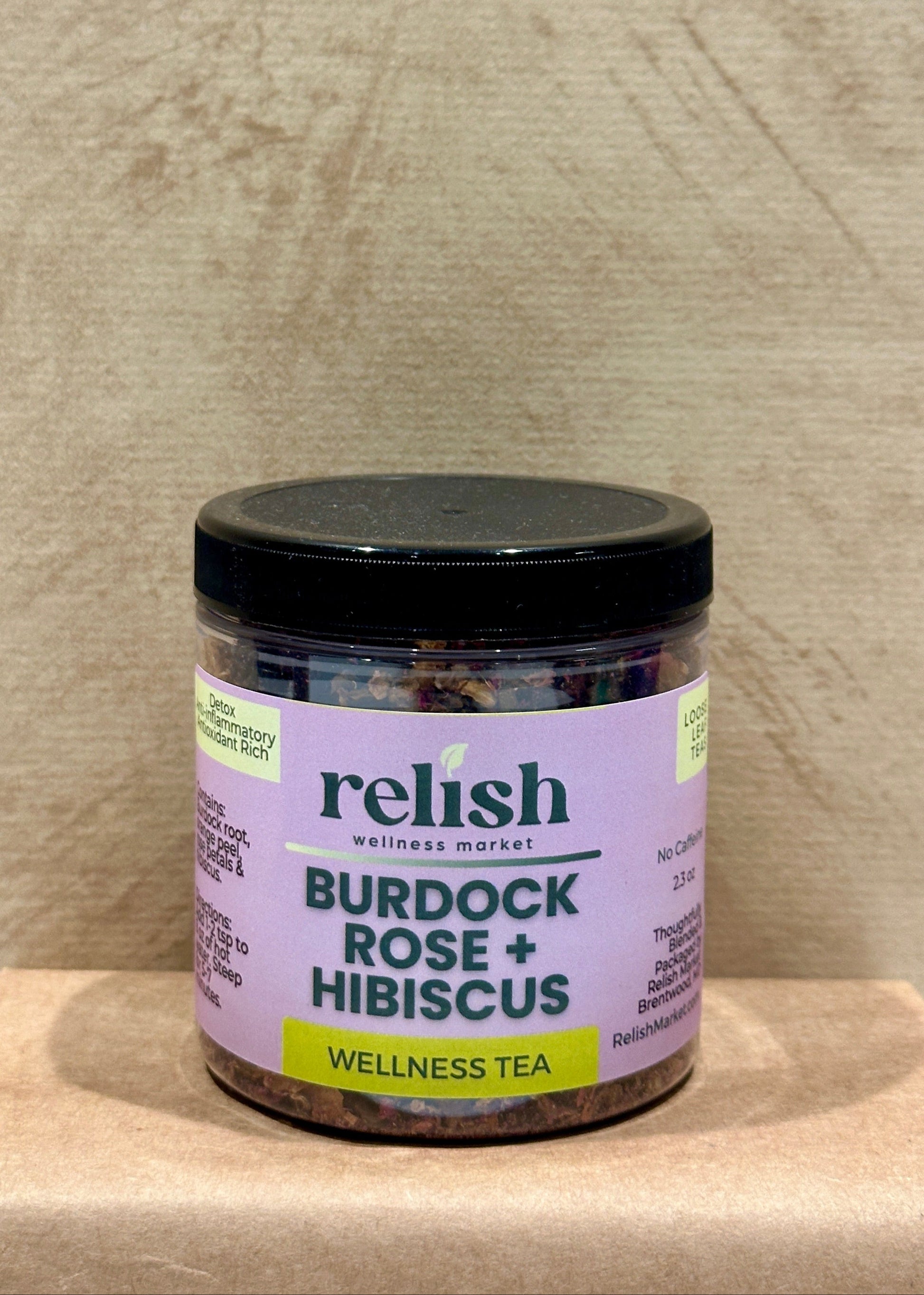Burdock Rose Hibiscus Tea