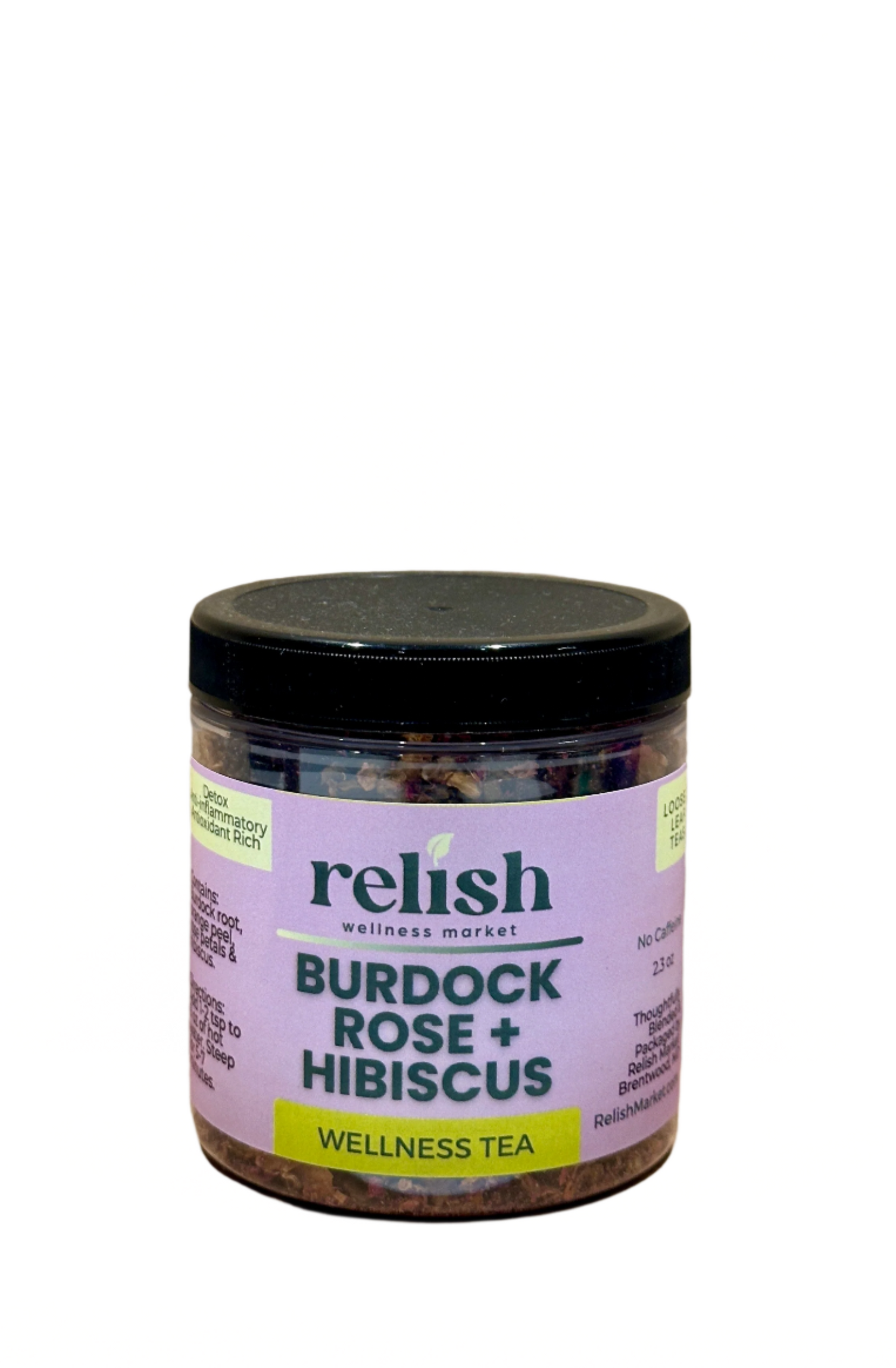 Burdock Rose Hibiscus Tea