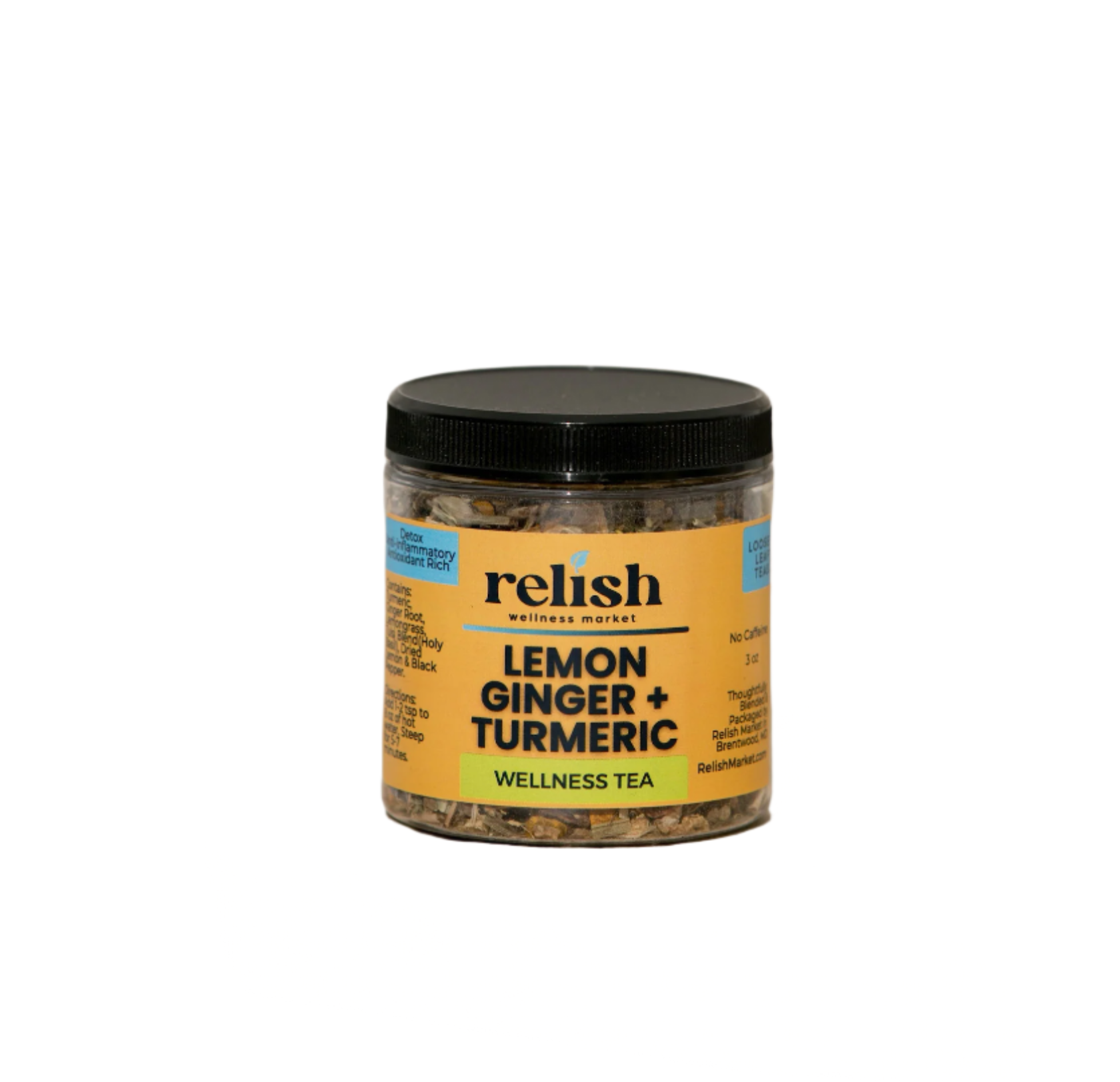 Lemon Ginger Turmeric Tea Jar