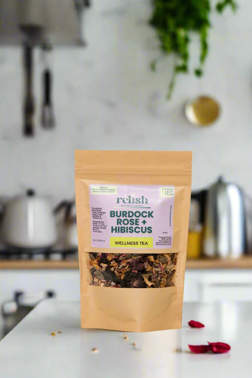 Burdock Rose Hibiscus Tea