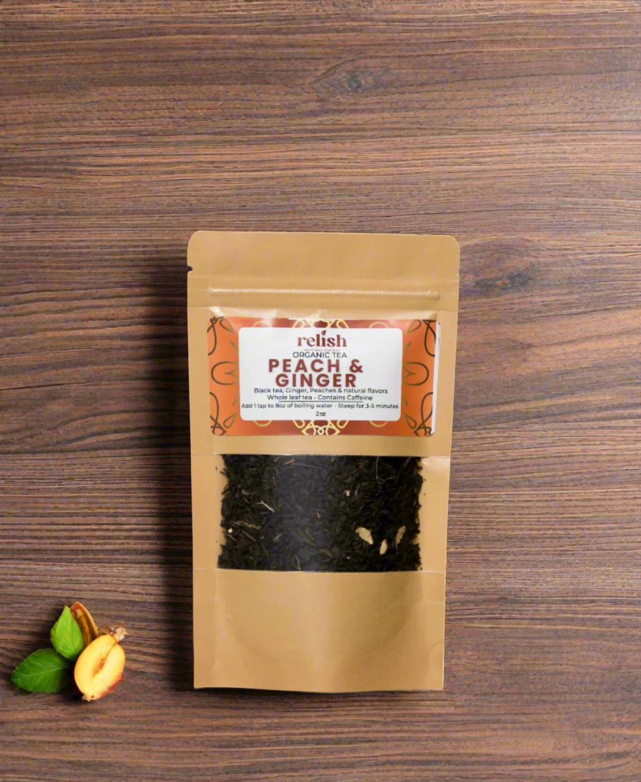 Peach & Ginger Organic Loose Leaf Tea