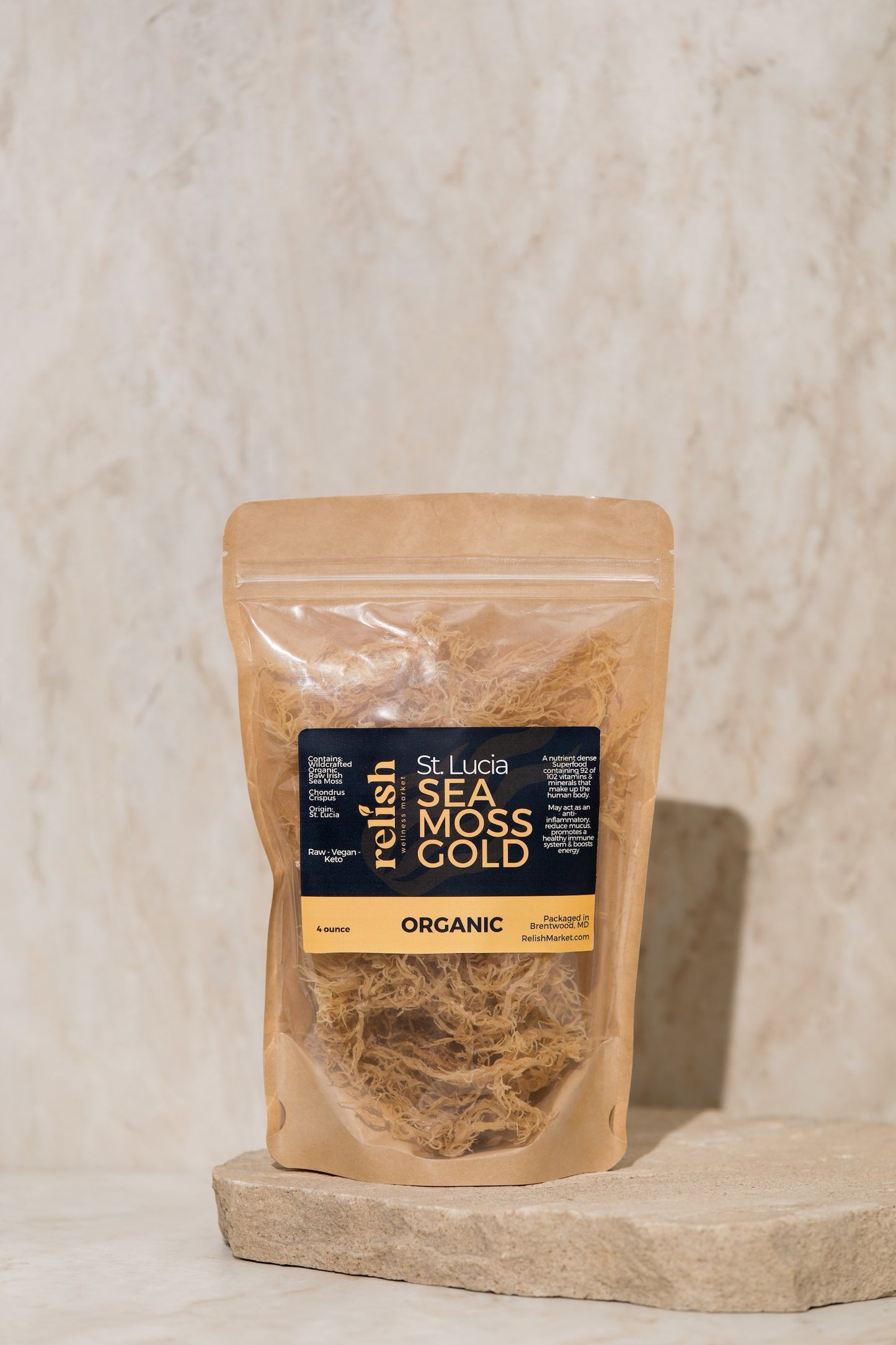 Raw Sea Moss Gold | St Lucia Wildcrafted