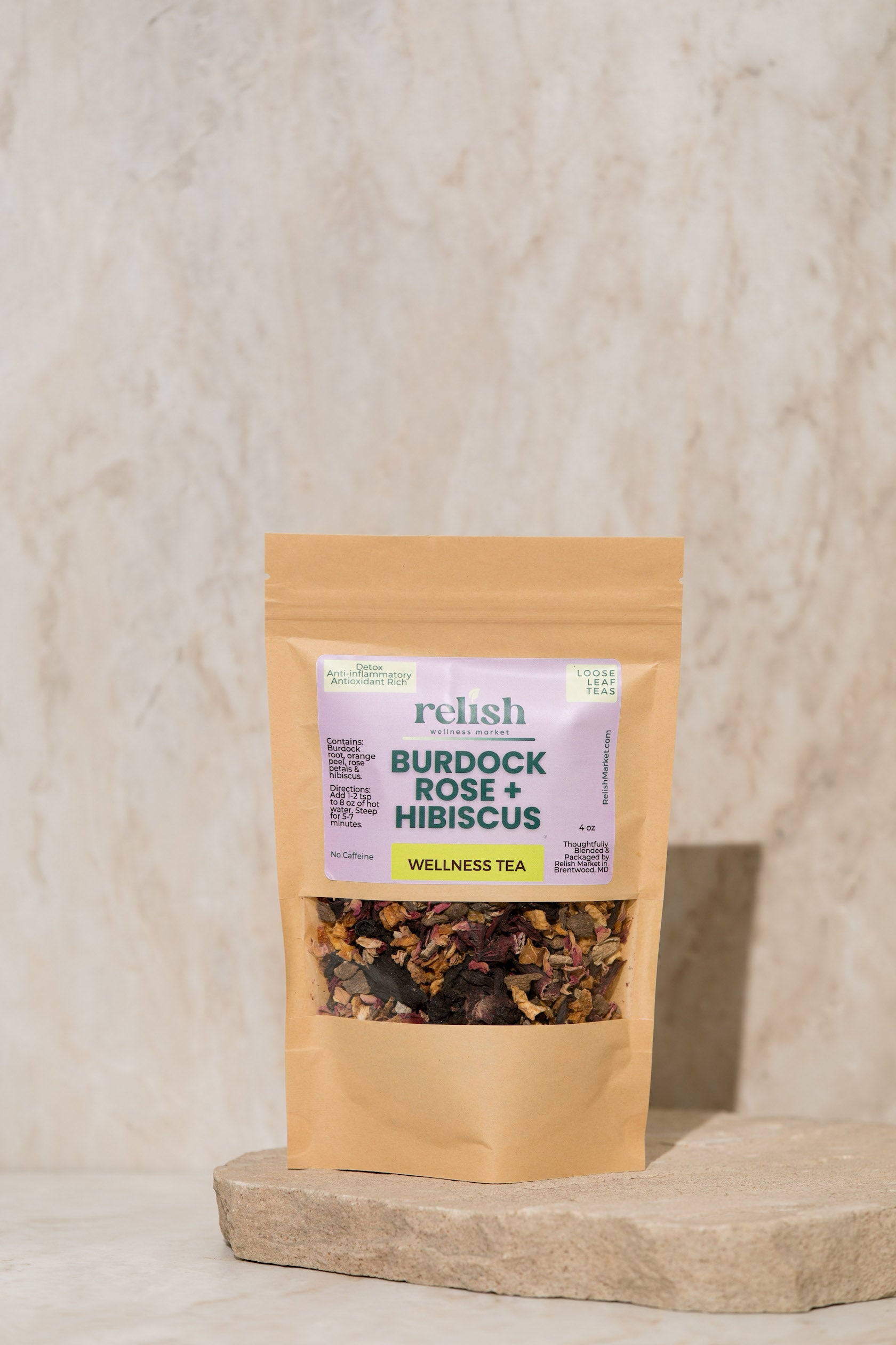 Burdock Rose & Hibiscus Wellness Tea | Detox Blend – Relish Market