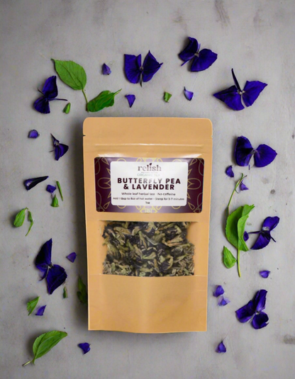 Butterfly Pea & Lavender Loose Leaf Herbal Tea (ORGANIC)