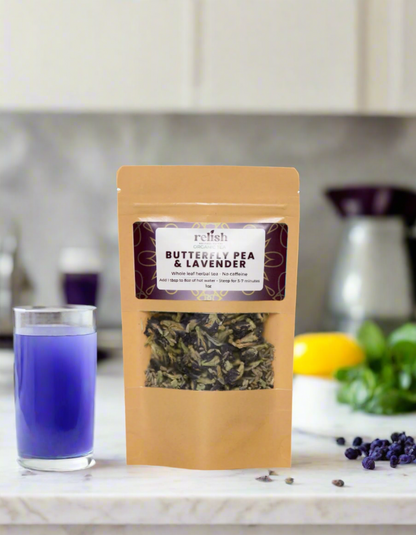Butterfly Pea & Lavender Loose Leaf Herbal Tea (ORGANIC)