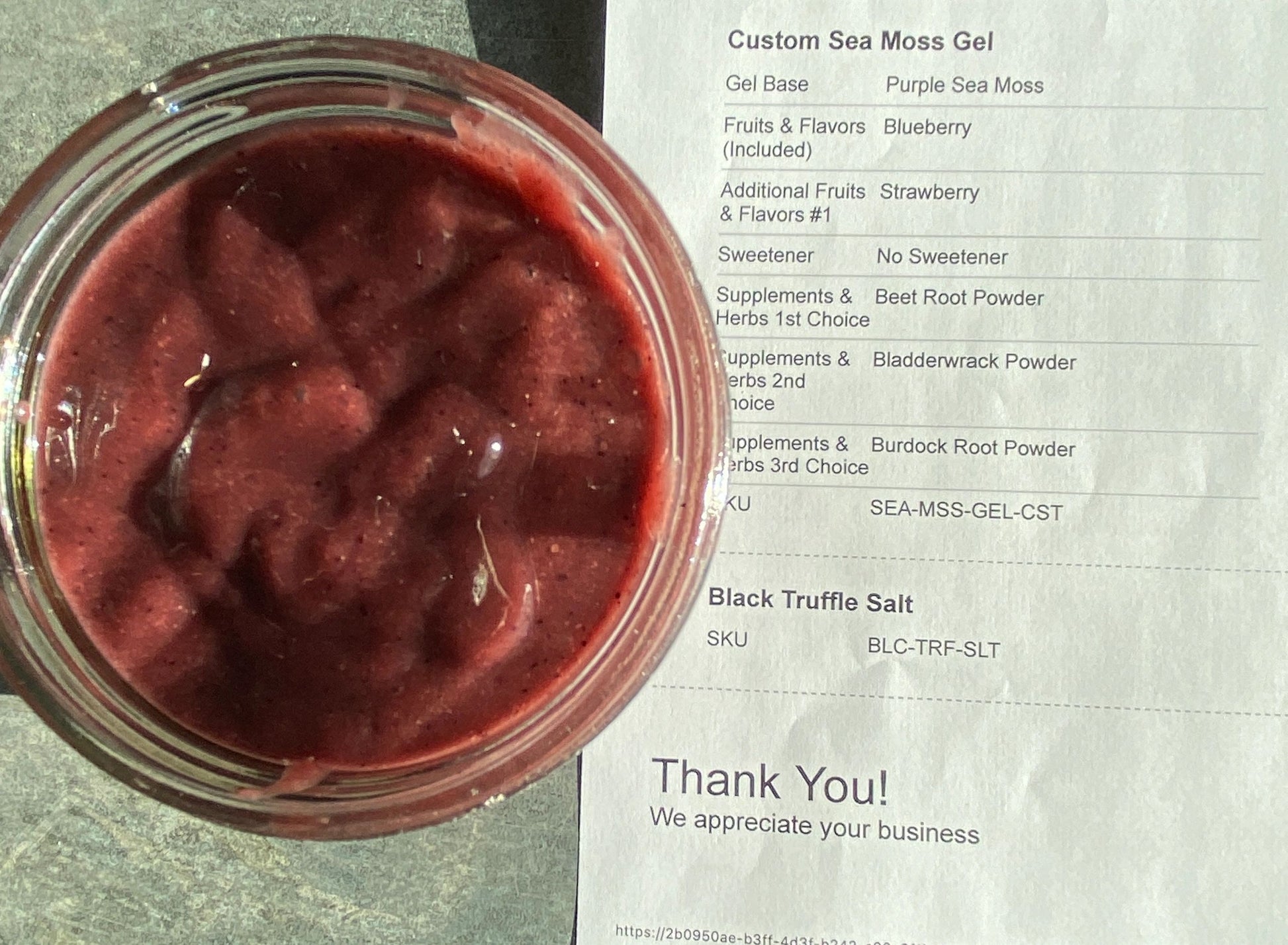 Custom Flavored Sea Moss Gel 
