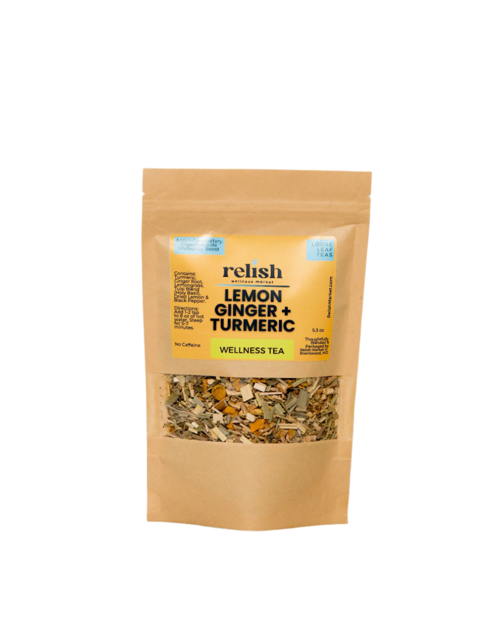 Lemon Ginger Turmeric Tea