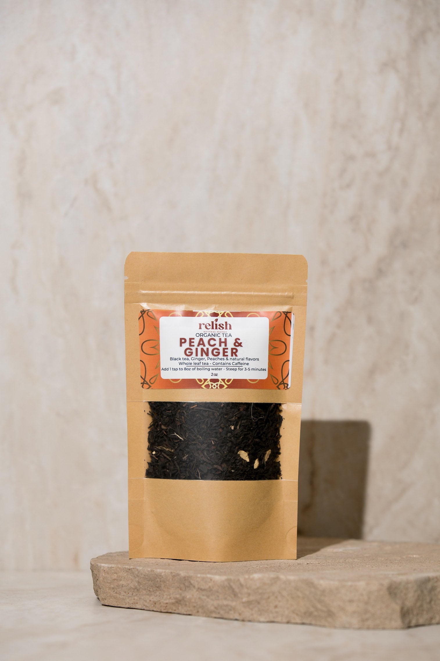 Peach & Ginger Organic Loose Leaf Tea – Relish Market