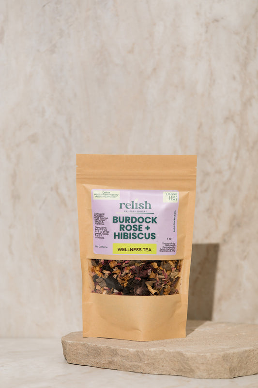 Burdock Rose & Hibiscus Loose Leaf Tea